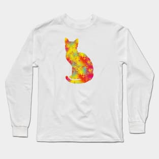 Colorful Cat Long Sleeve T-Shirt